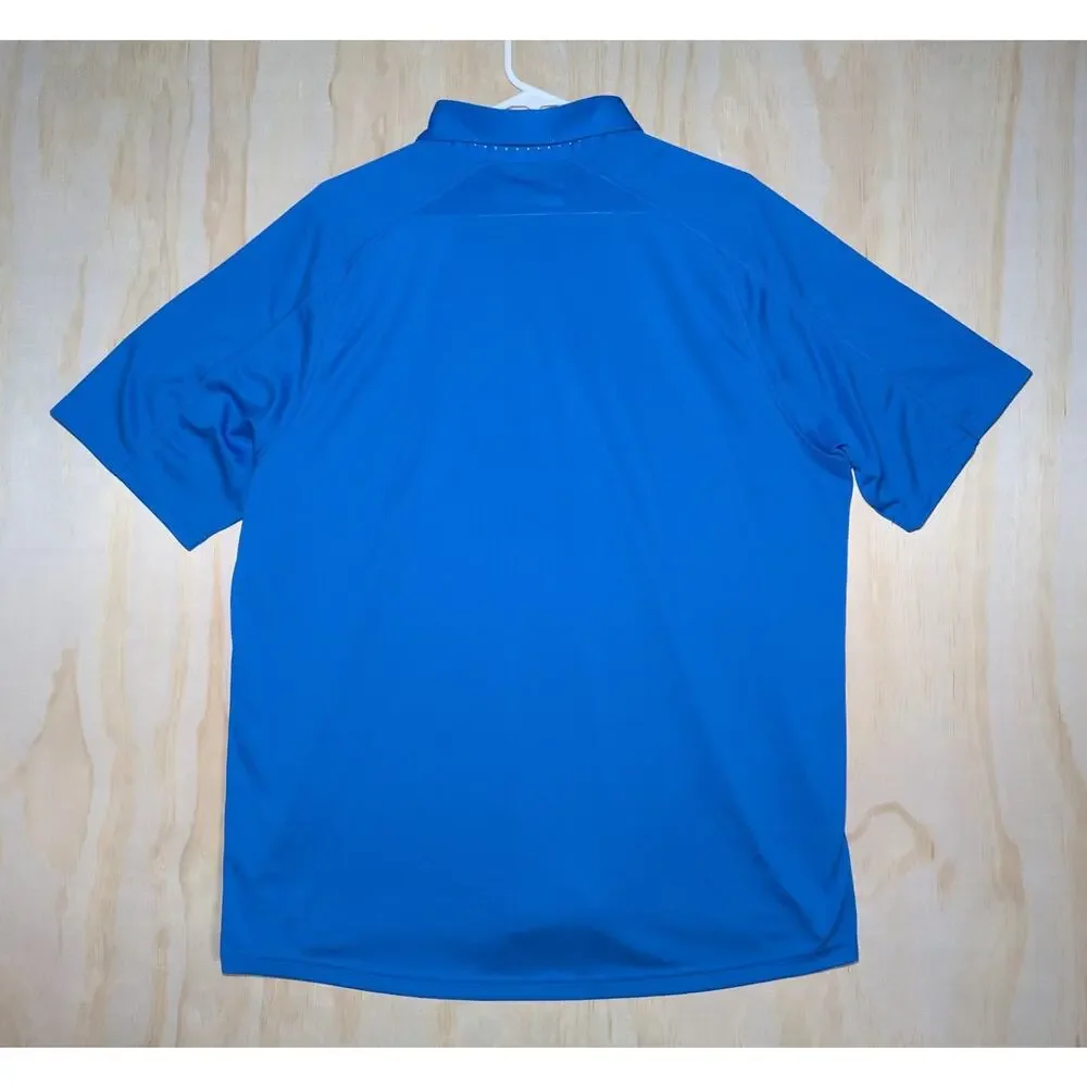 Adidas Men's XL UCLA Bruins NCAA Shirt Polo Blue Gold Wicking ClimaCool